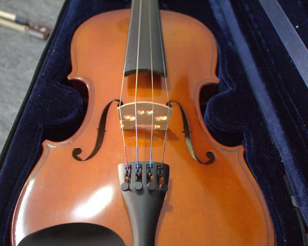 Violino Close Violino Detalhes — Fotografia de Stock