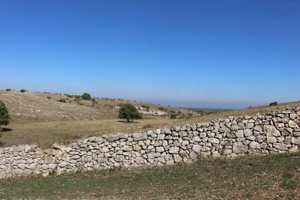 Quasano Alta Murgia Park Panorámás Kilátás Nyílik Murgia Dombjaira Puglia — Stock Fotó