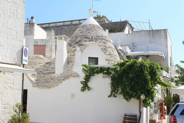 Trulli Alberobello Puglia Italien Trullo Typ Konisk Konstruktion Traditionell Torr — Stockfoto