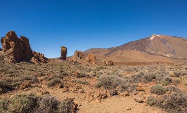 Tenerife. İspanya. El Teide yanardağının yakınında..