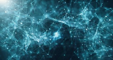 Arka plan için mavi tonu ağ Abtract