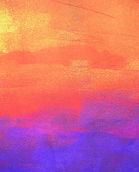 Fondo Abstracto Naranja Púrpura Brillante Pintado Con Acrílico Sobre Papel —  Fotos de Stock