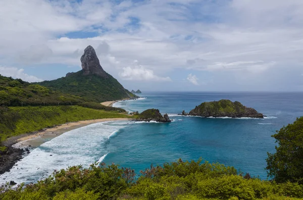 Utsikt Över Fernando Noronha Island Brasilien Med Hav Och Blå — Stockfoto