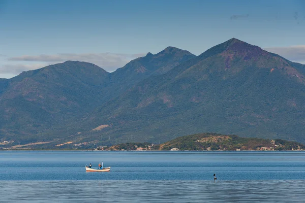 Sao Jose Nin Brezilya Daki Deniz Manzarası Gün Boyunca Mavi — Stok fotoğraf