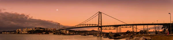 Nova Ponte Hercilio Luz Florianópolis Santa Catarina Brasil Imagem Feita — Fotografia de Stock