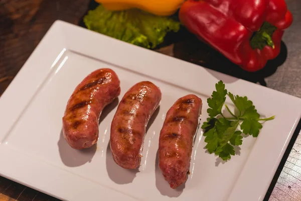 Ready Serve Pork Sausage Barbecue — Stock Photo, Image