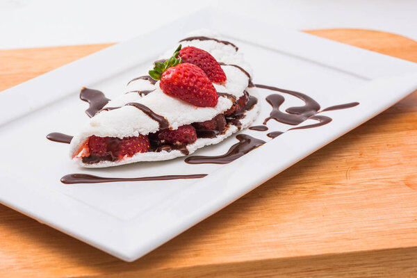 Sweet tapioca, typical Brazilian fit food