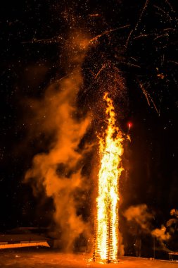Haziran ayında Brezilya 'nın geleneksel festival ateşinin yanması, 