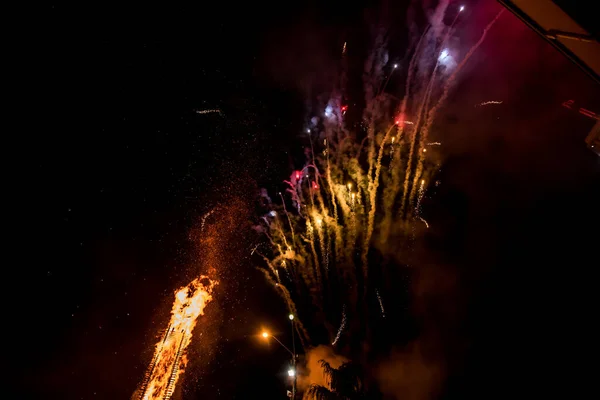 Burning Traditional Festival Fire Brazil Month June Festa Junina — Stock Photo, Image