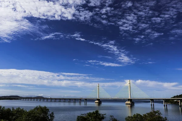 Anita Garibaldi Híd Található Város Laguna Déli Részén Santa Catarina — Stock Fotó