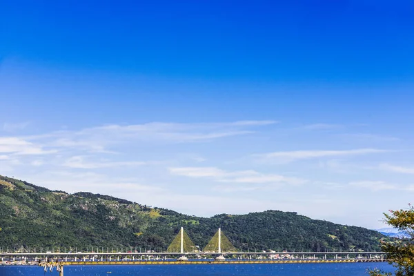 Anita Garibaldi Köprüsü Santa Catarina Brezilya Nın Güneyindeki Laguna Şehrinde — Stok fotoğraf