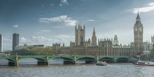 Parlamento Británico Orillas Del Río Támesis Londres —  Fotos de Stock