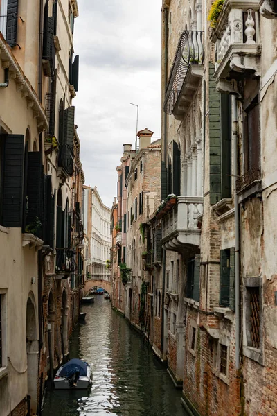 Canaux Venise Pendant Journée Haute Résolution Orientation Verticale — Photo
