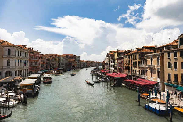 Grands Canaux Venise Vue Caractéristique Île Jour Orientation Horizontale — Photo