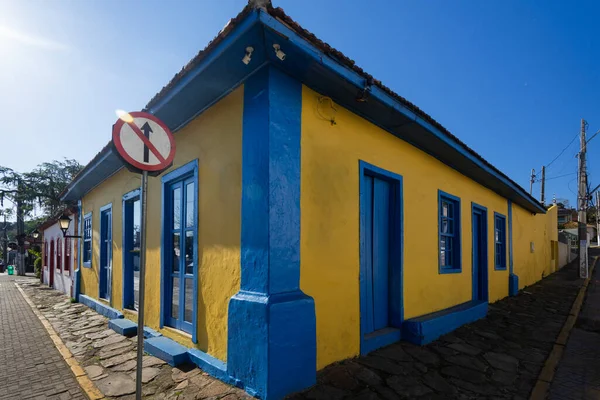 Tipica Casa Coloniale Portoghese Santo Antonio Lisboa Villaggio Destinazione Turistica — Foto Stock