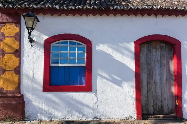 Maison Typiquement Coloniale Portugaise Santo Antonio Lisboa Village Destination Touristique Photo De Stock