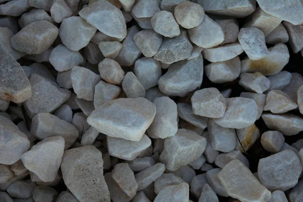 Pila Pequeñas Piedras Blancas — Foto de Stock