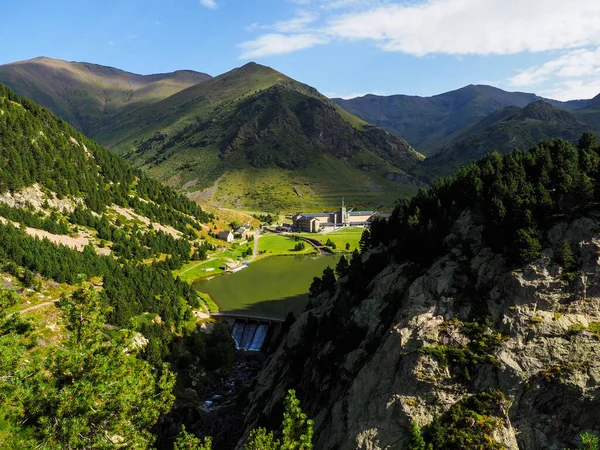 Monastère Nuria Dans Les Montagnes — Photo