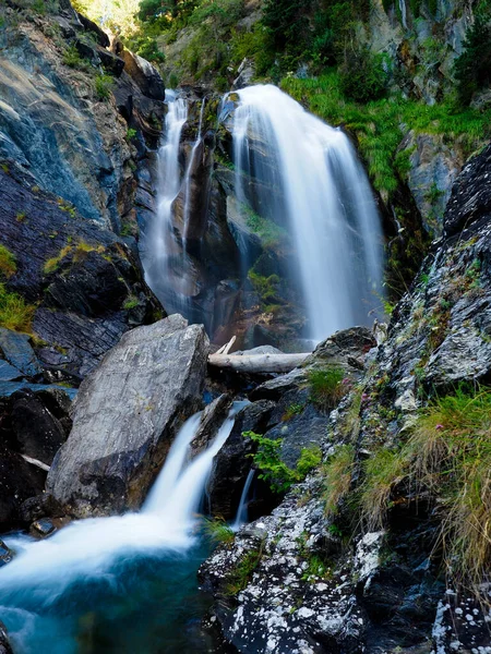 Waterfall Middle Mountains Stock Picture