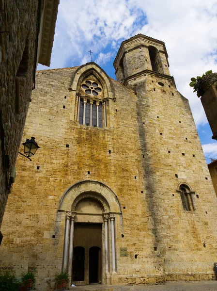 Borgo Medievale Besalu Girona — Foto Stock