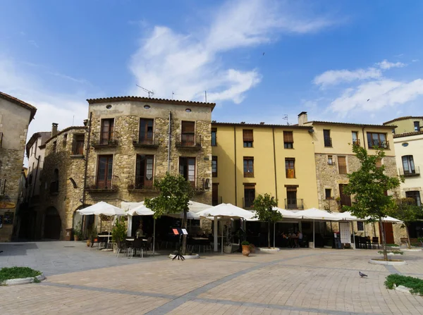 Girona Daki Ortaçağ Besalu Köyü — Stok fotoğraf