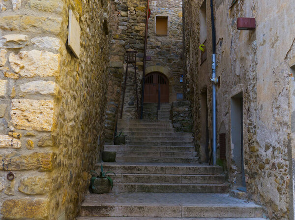 The medieval village of besalu in girona
