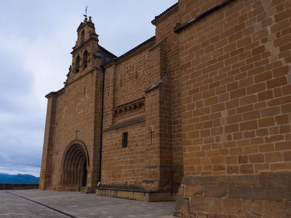 Vista Igreja Bastida Alava — Fotografia de Stock