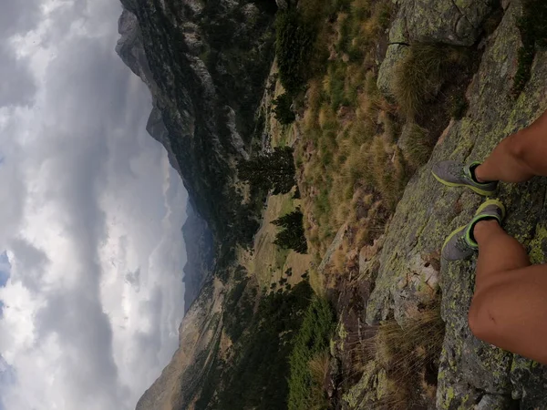 Widok Szczytu Góry Pirenejów — Zdjęcie stockowe