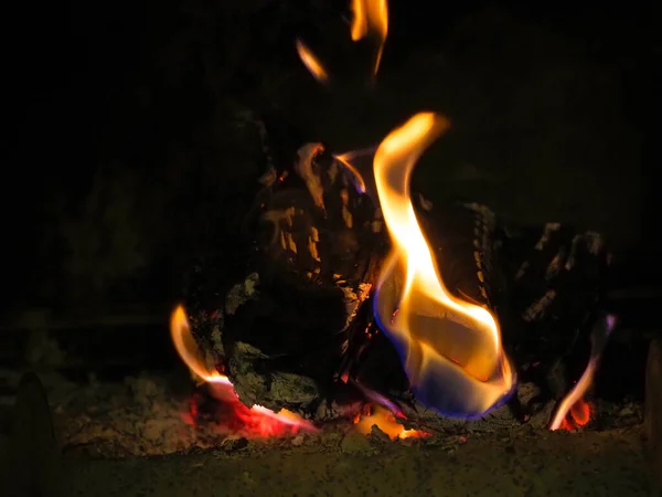 Algumas Madeiras Fogo — Fotografia de Stock