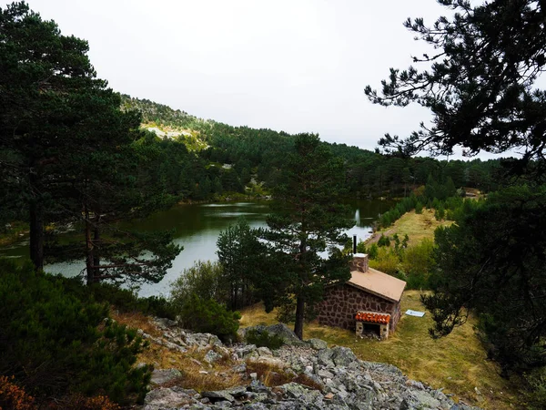 Vue Sur Les Lacs Neila Hiver — Photo