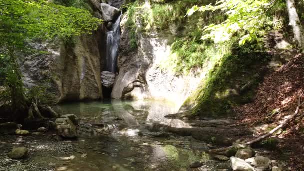 Vista Arrako Pequena Cachoeira Navarra — Vídeo de Stock