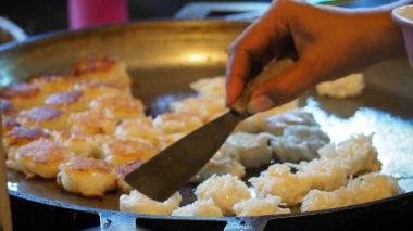 Thai tatlıları, Tayland 'ın ünlü tatlıları Ayutthaya, Tayland' daki retro markette.