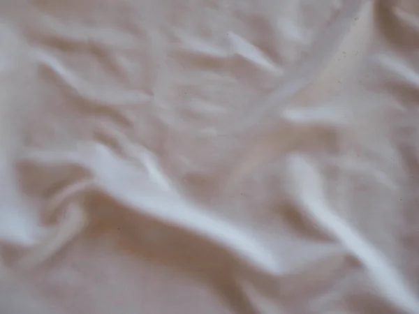 Abstrakte Weiße Und Cremefarbene Wellen Aus Stoff Textur Als Hintergrund — Stockfoto