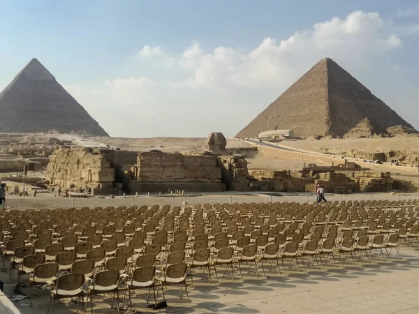 Cairo Egito Novembro 2017 Grande Pirâmide Gizé Dos Sete Vagueadores — Fotografia de Stock