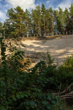 Doğal park kum dağı manzarası