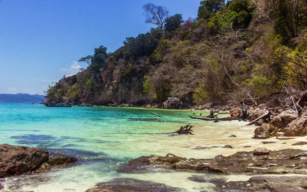 Phi Phi Île Thaïlande Avril 2019 Plage Beauté Eau Bleue — Photo