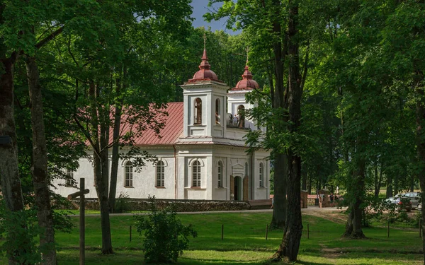 Kurmene Lotyšsko Června 2020 Kurmenský Katolický Kostel Byl Postaven Roce — Stock fotografie