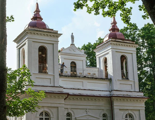 Kurmene Lettország Június 2020 Kurmene Katolikus Templom Épült 1870 Ben — Stock Fotó