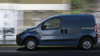 Blue Mini Minibüs, Akşam 3-D 'de ana caddede.