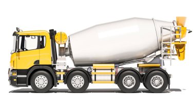Beton Karıştırıcılar 3B Hazırlama