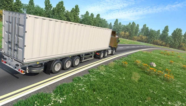 Yeşil Semi Karavan Arkası Görünümü