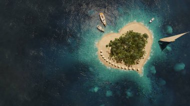 Heart Shaped Island 'ın 3D canlandırması