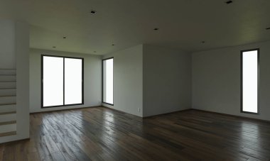 Açık Planlı Ev İçi Soluk Gün Işığında Aç