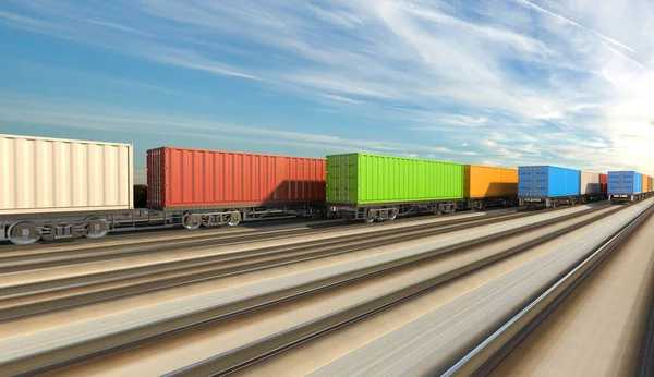 Rendering Von Generischem Eisenbahnverkehrskonzept — Stockfoto