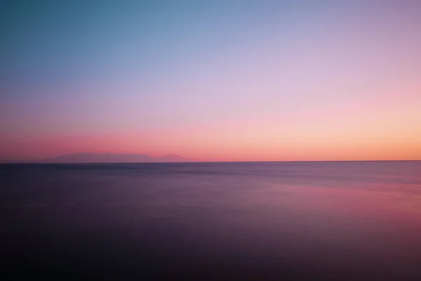 Belo Crepúsculo Sobre Mar Fundo — Fotografia de Stock