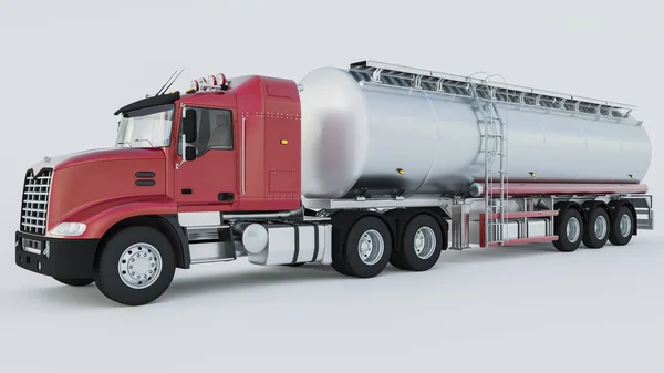 Design Tank Truck Tanker Truck Tanker Isolated Object White Background — Stock Photo, Image