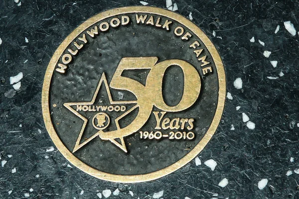Anos 1960 2010 Passeio Fama Hollywood Walk Fame Uma Famosa — Fotografia de Stock