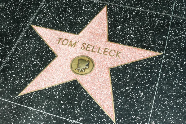 Estrela Dedicada Ator Tom Selleck Calçada Fama Hollywood Walk Fame — Fotografia de Stock