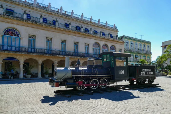 Oude Locomotief Plaats Van Wapens Havana — Stockfoto