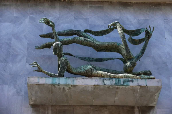 Sculpture Dans Quartier Des Bâtiments Bacardi Havane — Photo